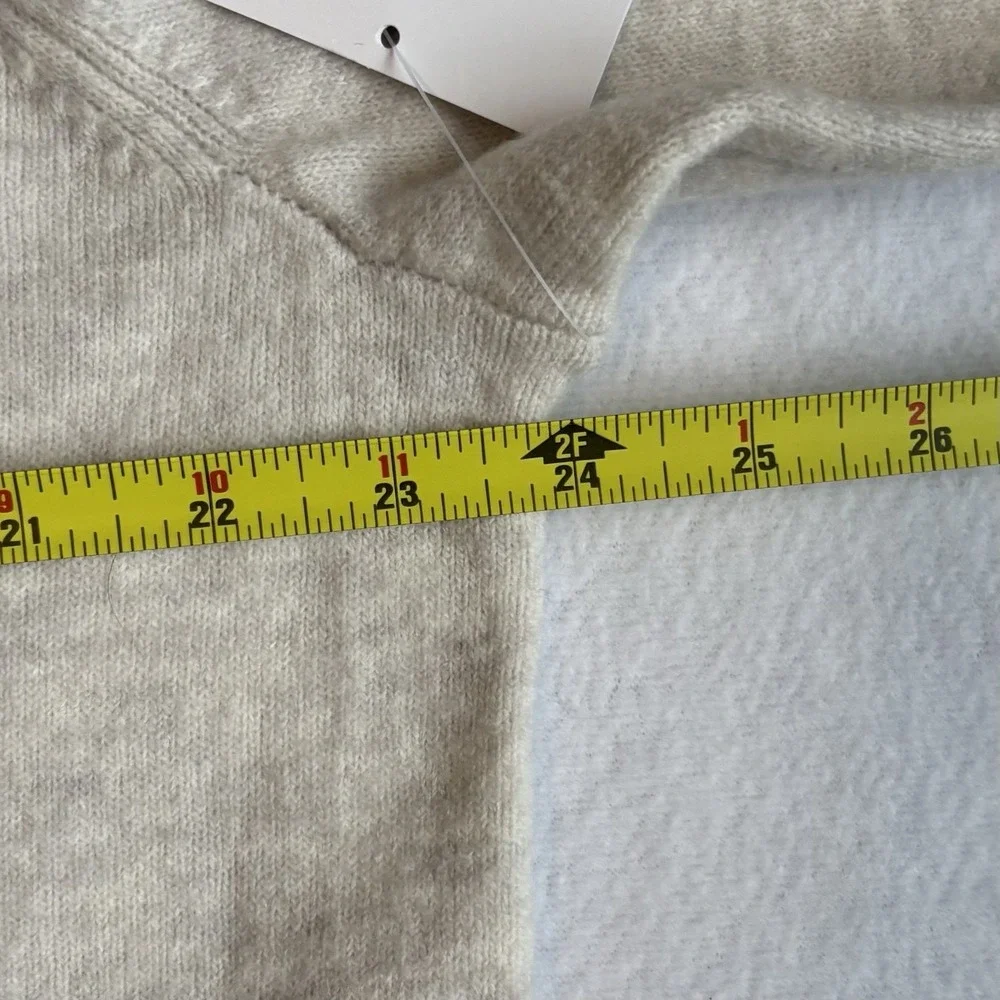 NWT Athleta Westwood Sweater MSRP $169 Oatmeal Neutral XL Wool Blend Minimalist - Picture 10 of 12